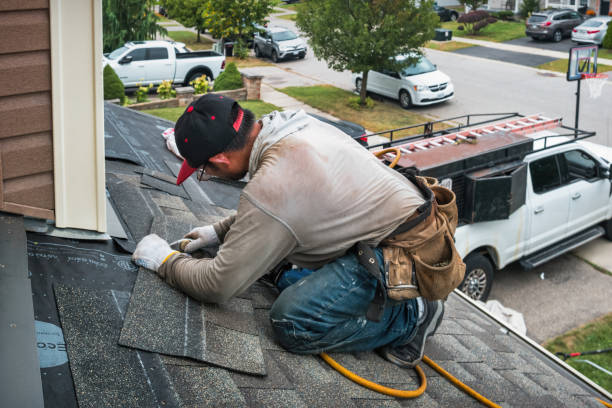 Professional Roof Installation technician working in Monponsett, MA